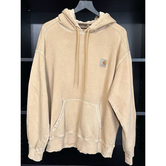 Carhartt Work In Progress Nelson Hoodie Bourbon Size Large - Picture 2 of 6